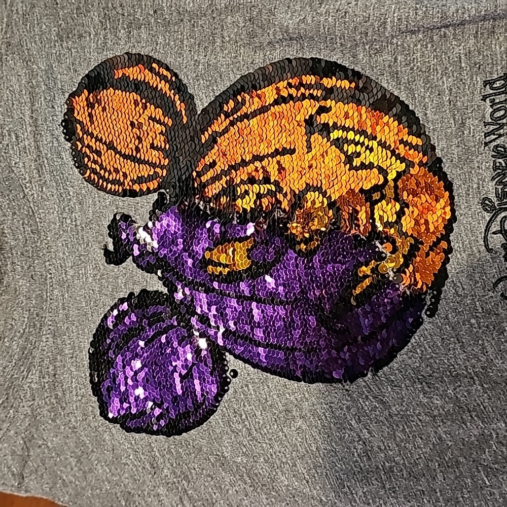 Flip Sequin Disney World Halloween Mickey Pumpkin top